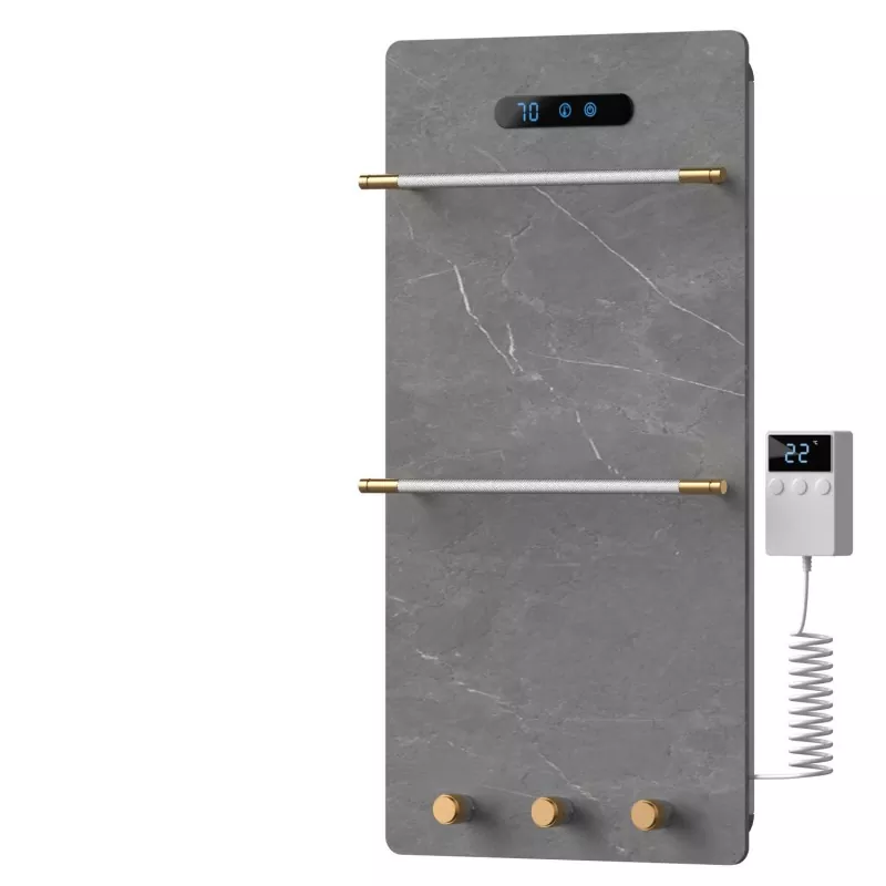 グレーグラフェンロックタオルラック