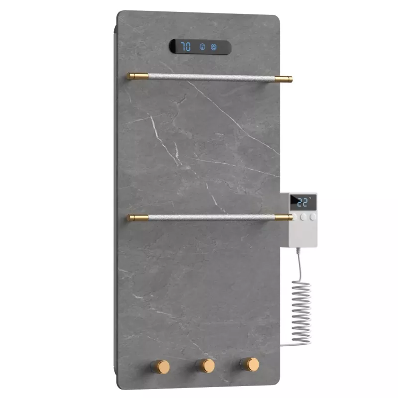 グレーグラフェンロックタオルラック